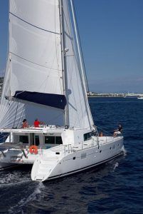 Lagoon 500 Crewed Luxury Catamaran Charter Greece