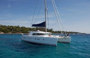 Lagoon 500 Crewed Luxury Catamaran Charter Greece