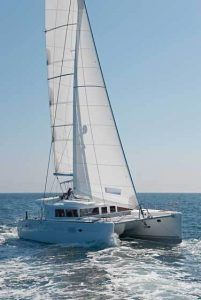 Lagoon 450 Sailing Catamaran for bare boat and skippered charters in Greece by Catamaran Charter Greece.