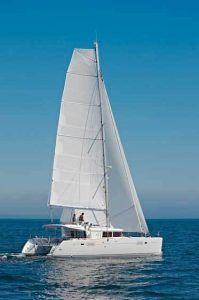 Lagoon 450 Sailing Catamaran for bare boat and skippered charters in Greece by Catamaran Charter Greece.