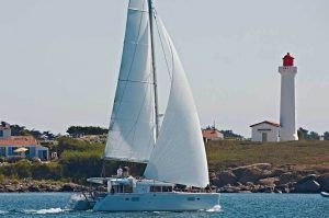 Lagoon 450 Sailing Catamaran for bare boat and skippered charters in Greece by Catamaran Charter Greece.