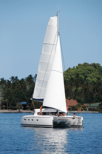 Nautitech 441 sailing catamaran for bareboat and skippered charters in Greece by Catamaran Charter Greece