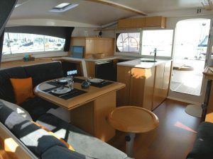 Nautitech 441 sailing catamaran for bareboat and skippered charters in Greece by Catamaran Charter Greece