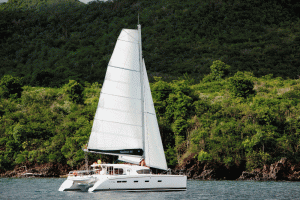 Nautitech 441 sailing catamaran for bareboat and skippered charters in Greece by Catamaran Charter Greece