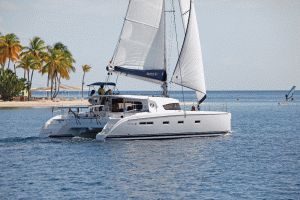 Nautitech 441 sailing catamaran for bareboat and skippered charters in Greece by Catamaran Charter Greece