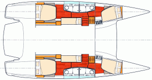 Salina 48 catamaran charter Greece