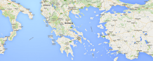 Catamaran Charter Greece main map