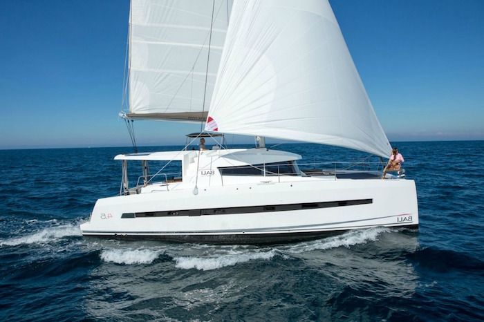 Bali 4.5 Catamaran sailing yacht charter Greece 5