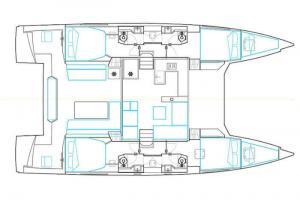 Nautitech Open 46 Catamaran Charter in Greece
