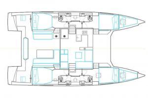 Nautitech Open 46 Catamaran Charter in Greece