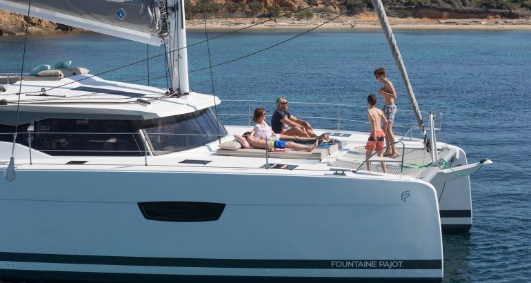 Catamaran Charter Greece Fountaine Pajot Saona 47 Sailing Yacht Charter Greece 23