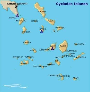 Cyclades islands Catamaran Charter Greece