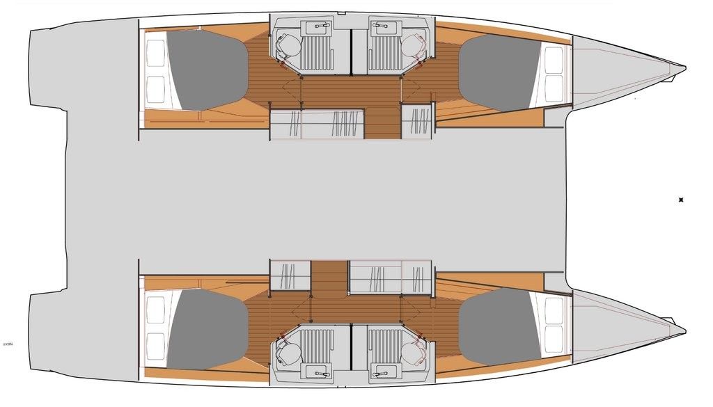 Astrea 42 Catamaran yacht sailing charter Greece 1