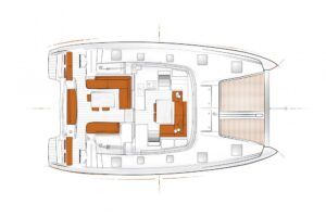 Excess 12 Catamaran Charter Greece Layout 1