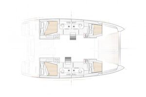 Excess 12 Catamaran Charter Greece Layout 4