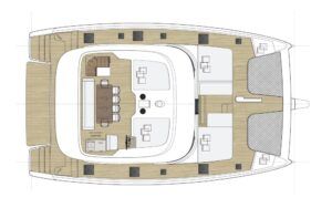 Sunreef 50 Catamaran Charter Greece Layout 1
