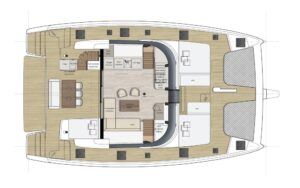 Sunreef 50 Catamaran Charter Greece Layout 2