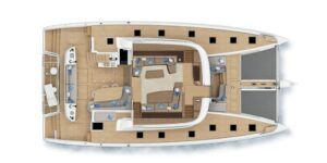 Lagoon Sixty 5 Catamaran Charter Greece Layout 2