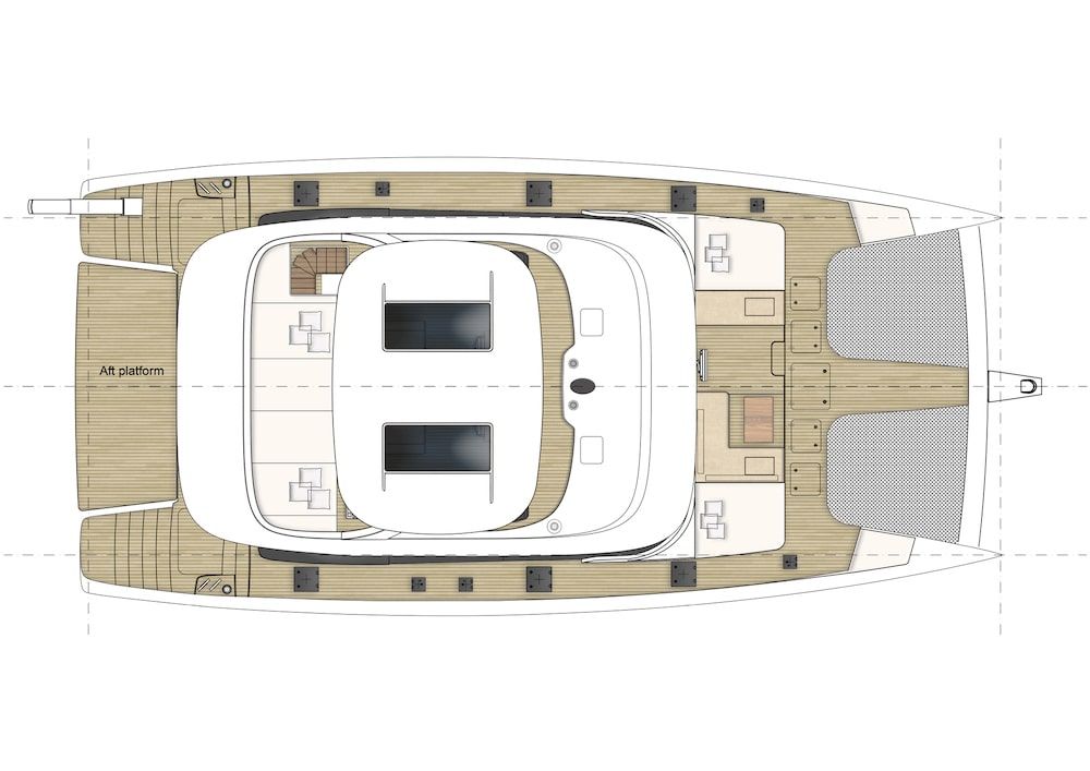 Sunreef 70 Catamaran Charter Greece layout 1