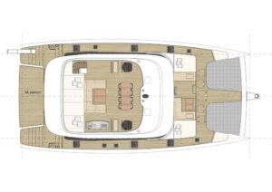 Sunreef 70 Catamaran Charter Greece Layout 2