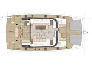 Sunreef 70 Catamaran Charter Greece Layout 3