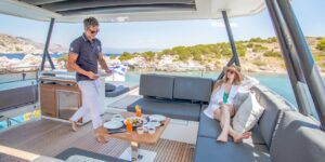 Fountaine Pajot Alegria 67 Power Catamaran Charter Greece 11