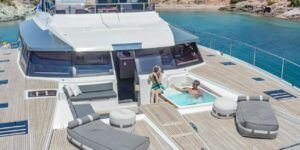 Fountaine Pajot Alegria 67 Power Catamaran Charter Greece 13