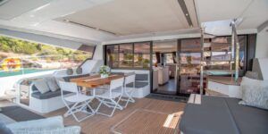 Fountaine Pajot Alegria 67 Power Catamaran Charter Greece 43