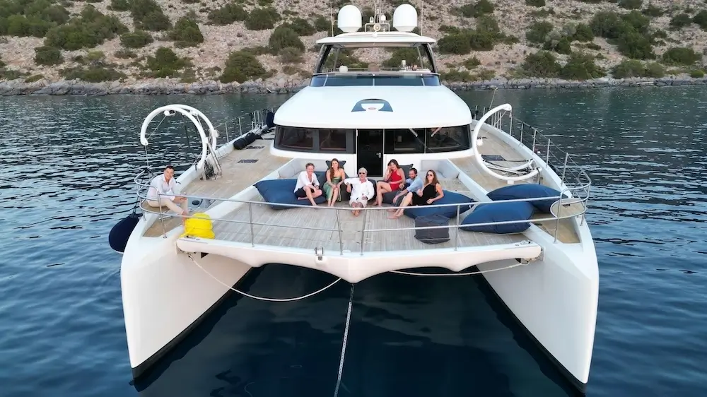 Sailing From Athens To Santorini On A Catamaran 1 Embark on a Breathtaking Journey: Sailing from Athens to Santorini on a Catamaran