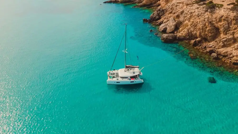 How far in advance should I book a catamaran in Greece?